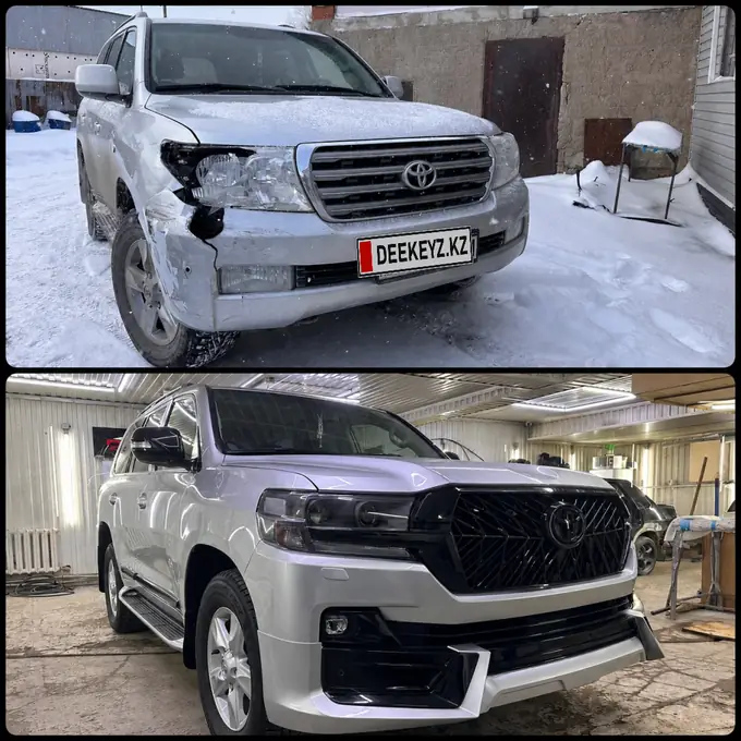 Land Cruiser 200 после ДТП: кузов и рестайлинг: до и после